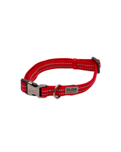 Great&Small Glow Reflective Collar Red