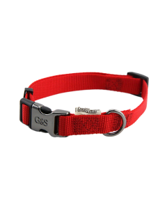 Great&Small Classic Dog Collar Red