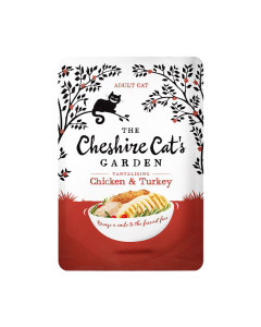 Cheshire Cat's Garden Nat Kattenvoer Kip & Kalkoen 85 g