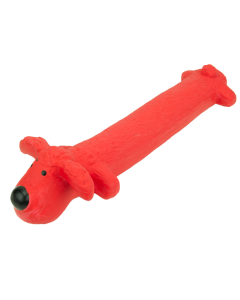 Great&Small Dog Toy Latex Red Long Dog 30 cm