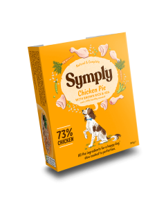 Symply Wet Dog Food Tray Adult Chicken Pie 395 g