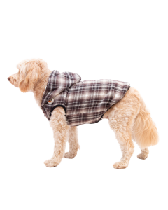 Great&Small Country Adventure Brown Check Dog Gilet