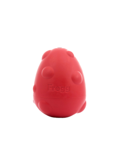 'Frogg Dog Toy Egg Chew Treat Red