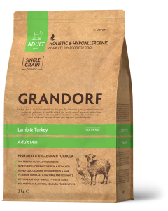 Grandorf Hondenbrokken Adult Mini Lam & Kalkoen 3 kg