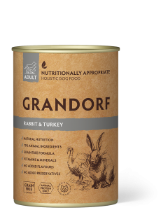 Grandorf Wet Dog Food Adult Rabbit & Turkey 400 g