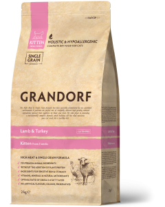 Grandorf Dry Cat Food Kitten Lamb & Turkey 2 kg