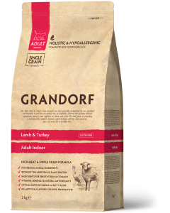 Grandorf Indoor Kattenbrokken Adult Lam & Kalkoen 2 kg