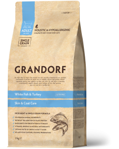 Grandorf Skin & Coat Care Kattenbrokken Adult Witte Vis 2 kg