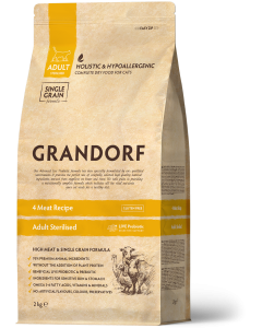 Grandorf Sterilised Kattenbrokken Adult 4 Vleessoorten 2 kg