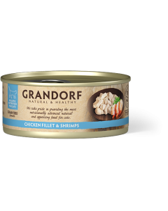 Grandorf Nat Kattenvoer Kipilet met Garnalen 70 g