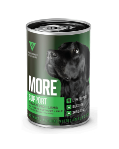 More +Liver Wet Dog Food Lamb 400 g