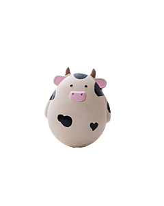 Great&Small Hondenspeelgoed Lets Play Latex & Rubber Roly Poly Koe 10 x 8 cm