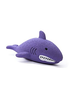 Great & Small Dog Toy Lets Play Latex Squeaky Happy Shark 19 x 7 cm