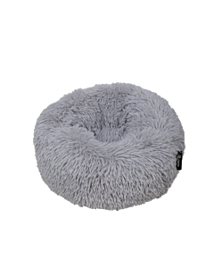 District70 Round Dog Bed Fuzz Light Grey