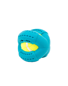 Frubba Hondenspeelgoed Cross Ball Blauw 9 cm