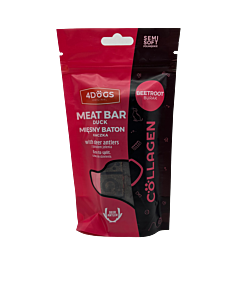 4Dogs Vleesbar Eend met Rode Biet en Hertengeweipoeder 2 stuks 100 g