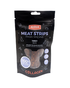 4Dogs Vleesrepen Kalkoen met Hertengewei 100g