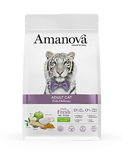 Amanova Dry Cat Food Adult Delicacy White Fish