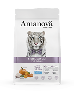 Amanova Kattenbrokken Sterilised Delicacy Vis