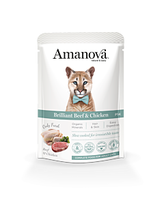 Amanova Nat Kattenvoer Adult Briljant Rund & Kip 85 g