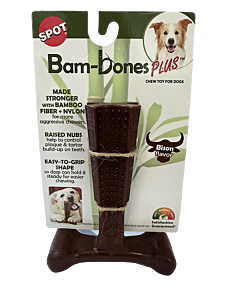 Spot Bam-Bones Kauwspeelgoed Easy Grip Hond Bizon