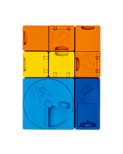 Pawzler Hondenpuzzel Denkspel Regenboog Set 24 cm