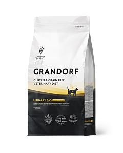 Grandorf Urinary Struviet/Oxalaat Moderate Calorie Kattenbrokken Kalkoen