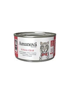 Amanova Nat Kattenvoer Tonijn & Krab Gelei 70 g
