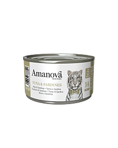 Amanova Nat Kattenvoer Tonijn & Sardine Gelei 70 g