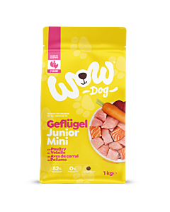 WOW Hondenbrokken Junior Mini Gevogelte 1 kg