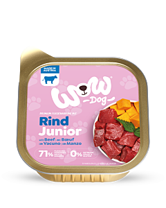 WOW Nat Hondenvoer Junior Rund 150 g