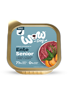 WOW Nat Hondenvoer Senior Eend 150 g