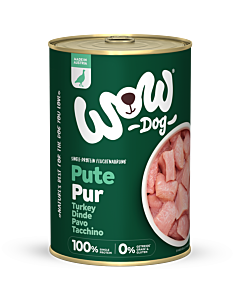 WOW Nat Hondenvoer Adult Puur Kalkoen 400 g