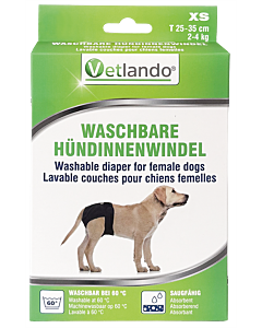 Vetlando Wasbare Luier voor Teefjes XS