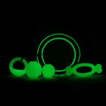 Great&Small Hondenspeelgoed Glow in the Dark Been met Ring 17 cm