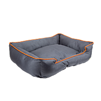 Great&Small Active Teflon Coated Dog Bed Lounge Grey