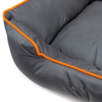 Great&Small Active Teflon Coated Dog Bed Lounge Grey