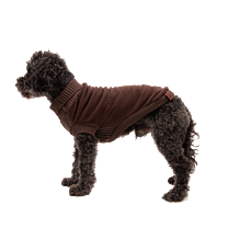 Great&Small Country Fleece Jumper Dog Coat Brown