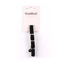 Great&Small Cat Collar with Bell Black 30 cm
