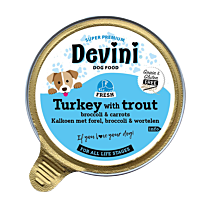 Devini Nat Hondenvoer Kalkoen & Forel 85 g.png