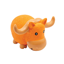 Great&Small Dog Toy Latex Grunting Bull with Horns 12 cm