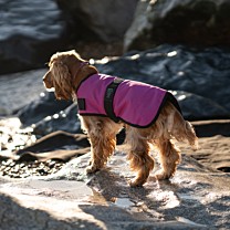 Great&Small Country Padded Dog Coat Raspberry