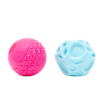 Frubba Hondenspeelgoed Onregelmatige Speelbal 7 cm & Diamant Speelbal 6 cm