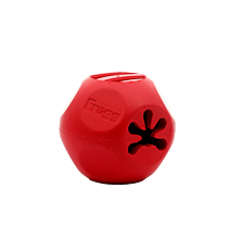 Frogg Dog Toy Bobbly Ball Chew Treat Red