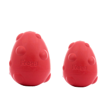 'Frogg Dog Toy Egg Chew Treat Red