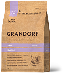 Grandorf Dry Dog Food Adult Mini Turkey 3 kg