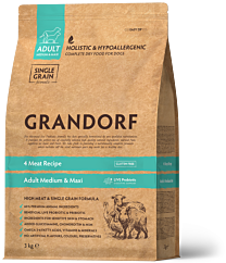 Grandorf Hondenbrokken Adult Medium & Large 4 Vleessoorten