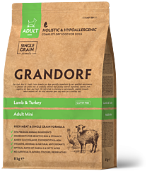 Grandorf Hondenbrokken Adult Mini Lam & Kalkoen 8 kg