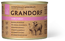 Grandorf Wet Dog Food Puppy Lamb & Turkey