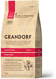 Grandorf Indoor Kattenbrokken Adult Lam & Kalkoen 2 kg